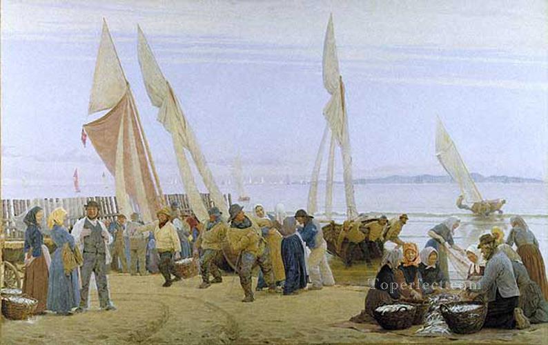 Mañana en Hornbaek 1875 Peder Severin Kroyer Pintura al óleo